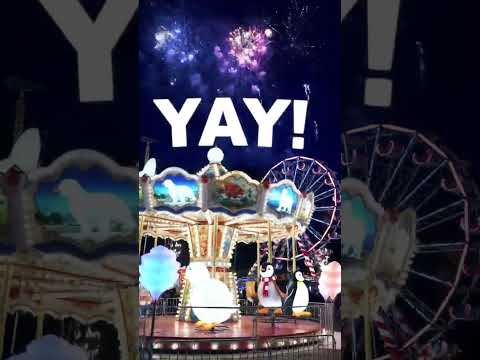 Penguin’s Winter Carnival of Lights Celebration ! 🎡✨🐧❄️ #Shorts