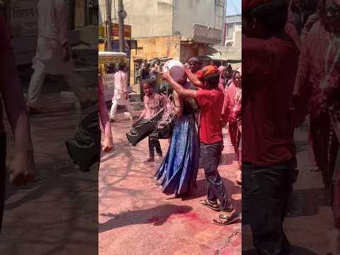 Brj ki World famous Holi 2025 ki hori #trending #viralshorts #holifestival #bankebihari #shorts