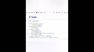 Python Tuples |Coding Brain #python #shorts #tuple