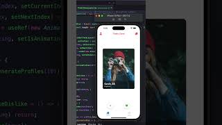 React Native Tinder Clone #reactnative #javascript #flutter