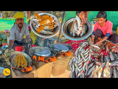 Jharkhandi Adivasi Style Chulhe Wali Desi Rohu Fish Fry Making In Ranchi l Ranchi Street Food