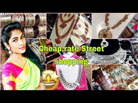 😍 Cheap Rate Street shopping / In tamil / shopping vlog /Singarathope Street shopping