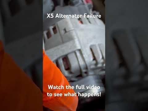 BMW X5 Diesel Alternator. Failed. How to replacement video. #bmw #x5 #e70 #clutched #pulley