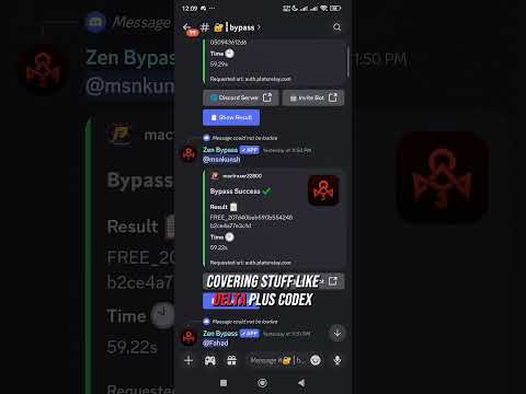 discord server for bypassing delta, codex and many more #discord #codex #delta #executor #shorts