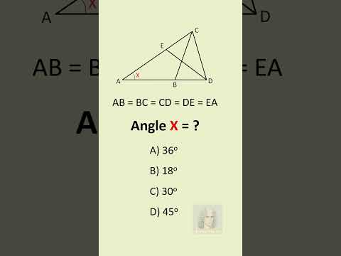 How to find angle X?  #math #mathsolympiad #mathproblems