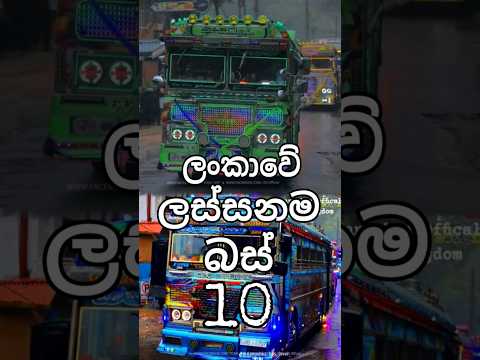ශ්‍ර්‍රී ලංකාවේ ලස්සනම බස් 10.😃😱Sri Lanka Most Beautiful Busses #viralshorts