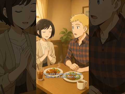 “Itadakimasu” Confused Me… I Thought She Was Praying Before Lunch! 😅🍱  #funnyanimation