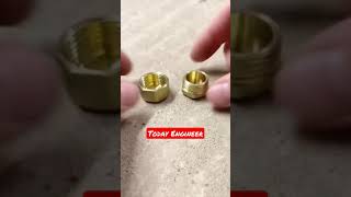 How to Make Threads On Pvc Pipe Tricks #thread #plumbing #electricalprojects #voltage #shorts #shunt