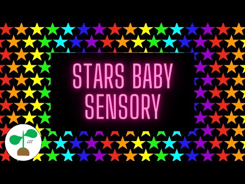 Baby Sensory Video | Stars | High Contrast Colours, Music and Fun Animation.