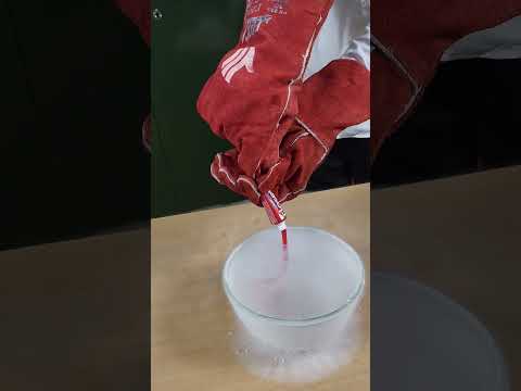 Toothpaste in Liquid Nitrogen #physics #science #mandalstudy #experiment