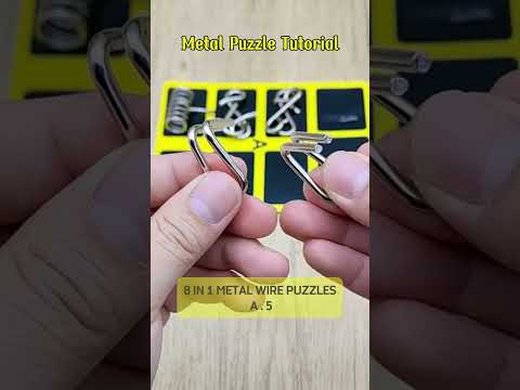 Metal Puzzle Tutorial A.5 #asahotak  #jigsaw #puzzle #puzzlesolving #mainananak #