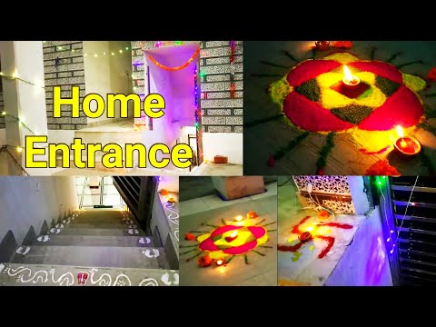 Diwali Home Entrance Decoration | Festival Easy Decoration Ideas