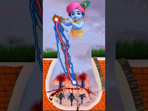 Hu Ru Ru 🔥 Jay shree Krishna ❤️ Shree Krishna Bhajan🙏@Chhotu_Khan Video's #trending  #shortsfeed Vfx
