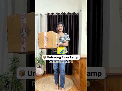 💰Affordable 🏡 Home Decor| Floor Lamp| #unboxing #flipkart #getthislook #lamp #videobackground