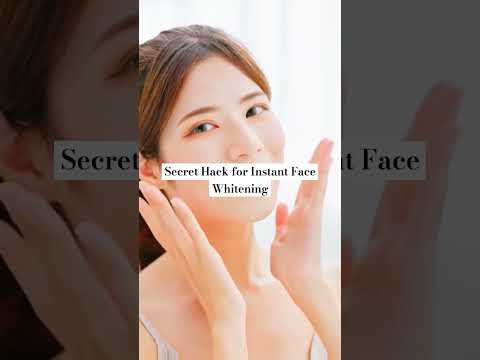 Secret Hack for Instant Face Whitening #Whiteningface #SkinBrightening #SkinCareTip #WhiteningSecret