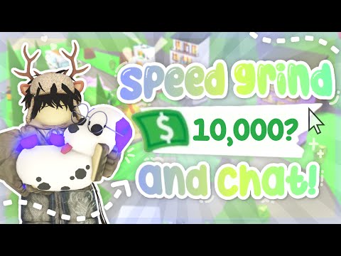 Can I make $10,000 in 1 HOUR in Adopt Me? 💸💞 (speed grind & chat!)