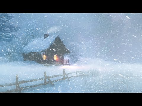 Fall Asleep Instantly with Peaceful Blizzard Sounds | Winter Storm for Stress Relief & Sleep