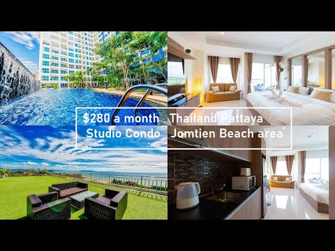 $280 Monthly rental Pattaya Thailand budget apartments hotels condo luxury