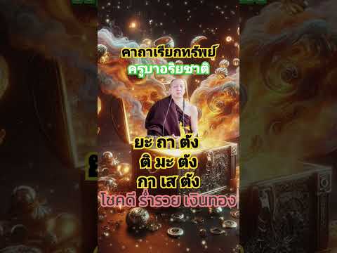 คาถา #คาถาเรียกทรัพย์ #เรียกเงิน #เรียกโชคลาภ #ครูบาอริยชาติ #shortsvideo #thailand