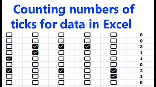 Auto counting checkbox in Excel