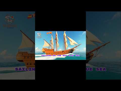 Sailing on the deep blue sea. Kids Song #kidssongs #educationalvideo #kidslearning #shorts