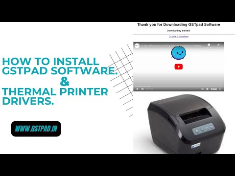 How To Install GSTpad Software & Thermal Printer Drivers.