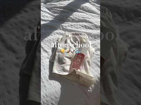 after school 🌊🥥🐚 #shorts #viral #afterschool #school #summer #trending #summer #aesthetic #vlogs