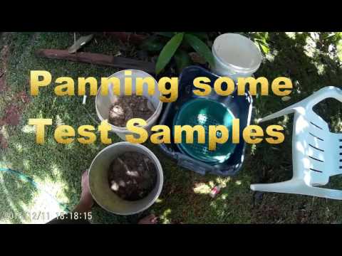 Panning Gold mine Samples
