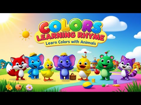 "Learn Colors with Animals 🐘🐸 | Color Song for Kids | Special Days Nursery Rhyme & Poem"