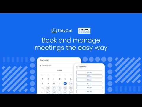 Tidycal Appsumo Lifetime Deal : Best Schedule Smart Software #appsumo #tidycal