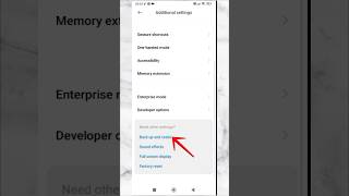 Automatic restore and backup in redmi phones | Backup storage and data #shorts #backup #data