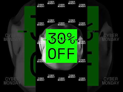 Cyber Monday dynamic social ad   Made with Clipchamp