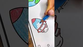 Espacio y astronomía 🚀 | Multiángulo + lápices  #SpaceColoringBook #CreativeWorkflow #fiverrservice