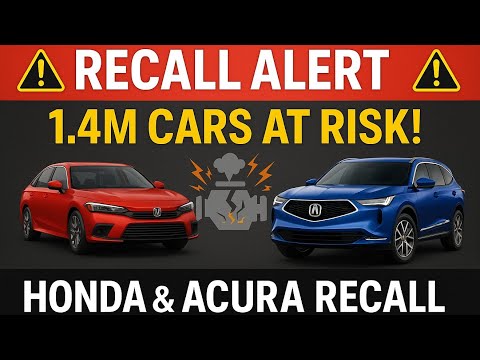 🚨 Recall Alert: 1.4M Honda & Acura Cars Investigated for Engine Failures!