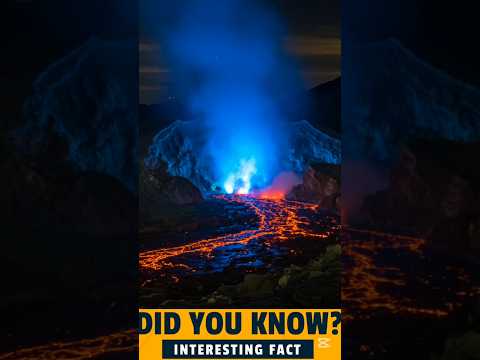 volcano that erupts blue lava?