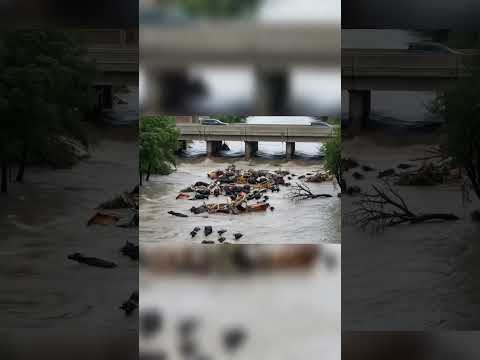 "Peaceful River Flood in Village"#yt #ytshorts #shortvedio2025 #floodinriver #youtubeshorts