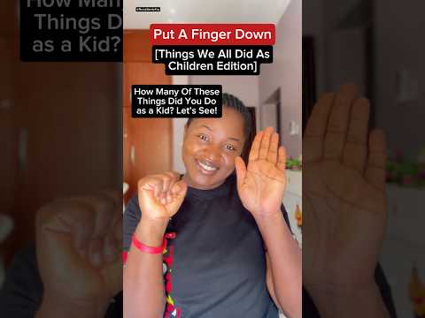 Put a finger down, Things we did as children edition #shorts #putafingerdown #fingerdown