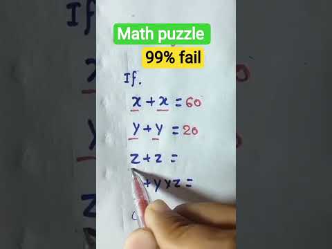 Only Smart Minds Can Solve This Puzzle! 🤯#MathPuzzle#mathsshorts #MathShorts #ViralPuzzle#maths