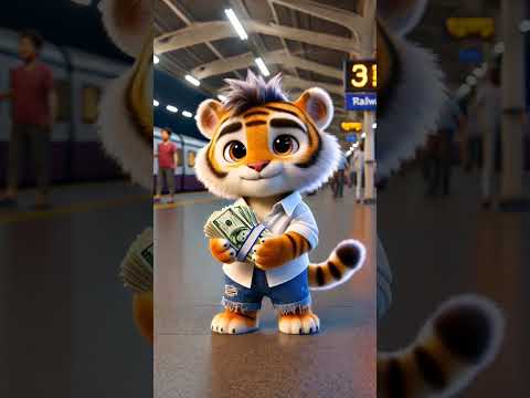 Tigu selling waterbottle on railway station#cartoon #moralstories #animatedtales #2danimatedstories