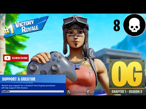 Fortnite OG | 8 Kill Win Gameplay | Controller Player | Creator Code: Cloakified (1080p Open)