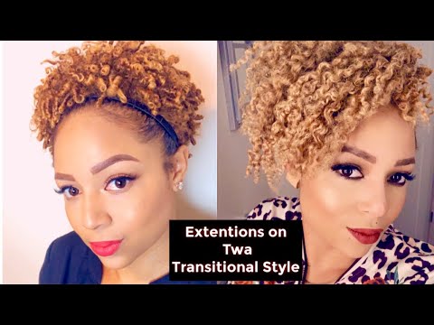 How to put clip ins in TWA | Transitional Style