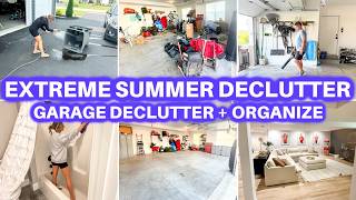 EXTREME SUMMER DECLUTTER + ORGANIZE + CLEAN WITH ME | CLEANING MOTIVATION  JAMIE'S JOURNEY | GARAGE