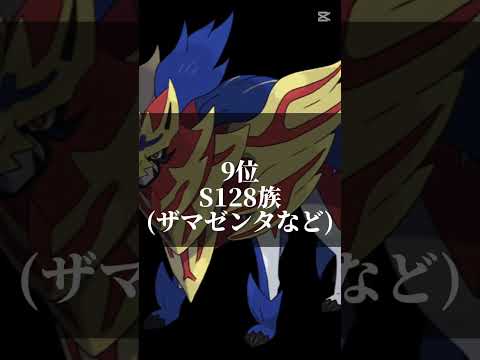 ポケモン素早さ種族値ランキング#shorts #ポケモン #レジエレキ#ランキング