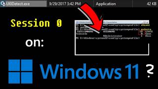 Peeking into Windows 11 Session 0