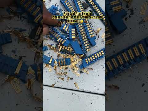 Free Gold In Ewaste 🤔🤔#goldextraction #goldmining #goldrecovery #manofgod #chemistry