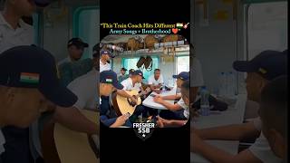 “This Train Coach Hits Different 🇮🇳🎸Army Songs + Brotherhood ❤️”#army#armylover#whatsappstatus