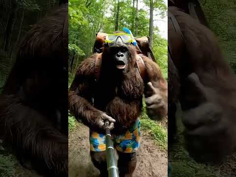 Stay tuned… I’ll let you know how it is 🐟 #bigfoot #bigfootvlog #bigfootai #ai #swimming #comedy