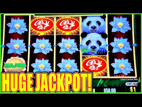 Finally HUGE JACKPOT Bonus in Bonus on High Limit Panda Magic Dragon Link Slot