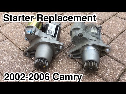 How To Replace Starter On Toyota Camry 4 Cylinders Engine 2002, 2003, 2004, 2005, 2006.