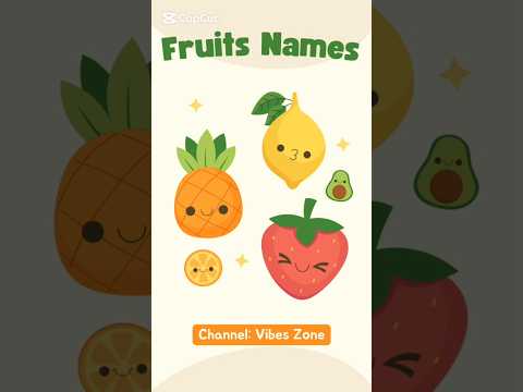 Fruits Name | Kids Education  #shorts